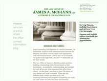 Tablet Screenshot of mcglynnlegal.com